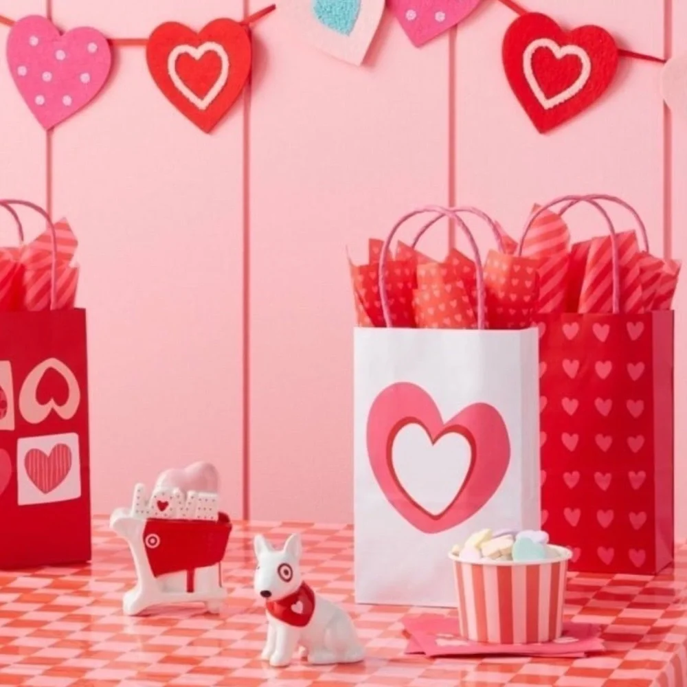 Valentine’s Day 2025 Ceramic Target Bullseye Dog and Target Shopping Cart Set